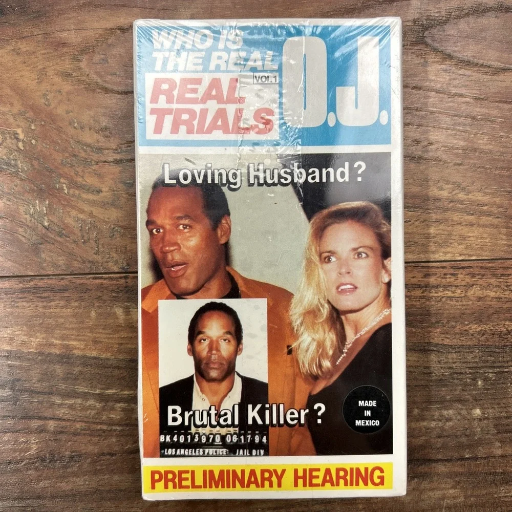 Real Trials Vol. 1 Who Is The Real OJ Simpson Preliminary Hearing VHS Sealed New